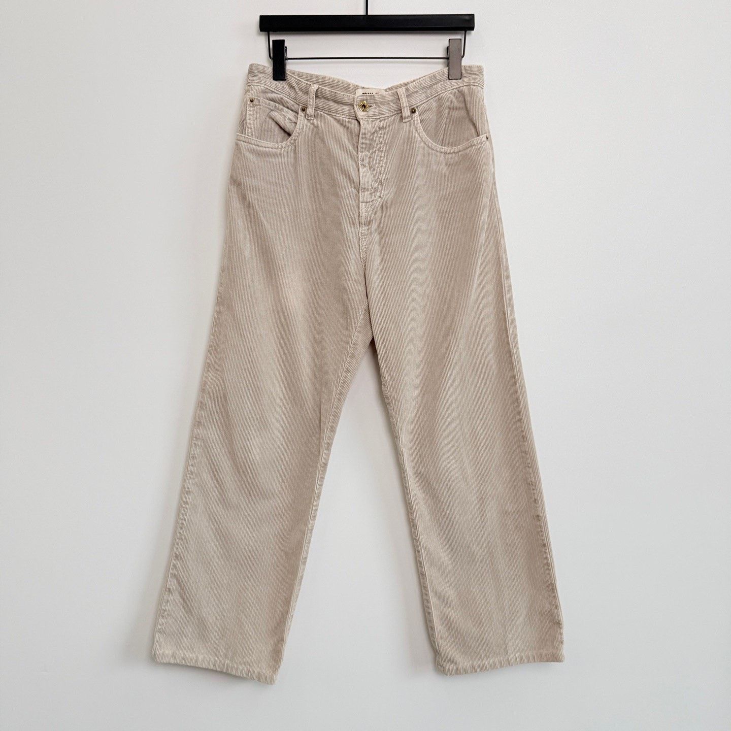 Miu Miu MIU MIU Corduroy Mid-Rise Straight Pants Size 38" / US 16 / IT 52 - 1 Thumbnail