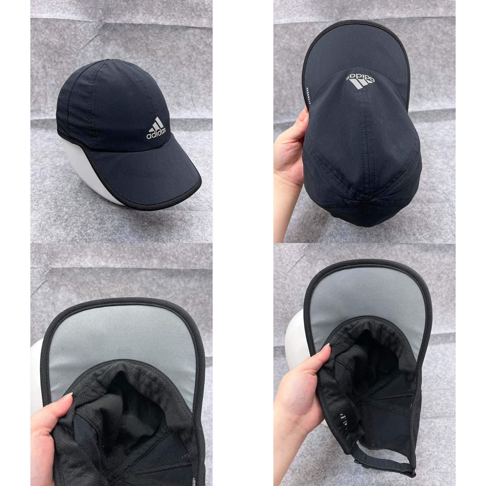 Adidas Adidas Hat Cap Strap Back Adult One Size Black Polyester Blend Aeroready Baseball Cap Unisex Adults Adjustable Lightweight Men Women Size ONE SIZE - 8 Thumbnail