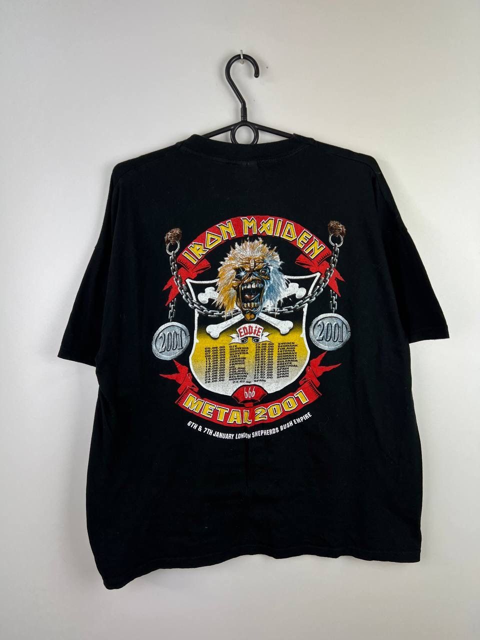 Vintage Iron Maiden 2001 Brave New World band vintage t-shirt sizeXL Size US XL / EU 56 / 4 - 3 Thumbnail