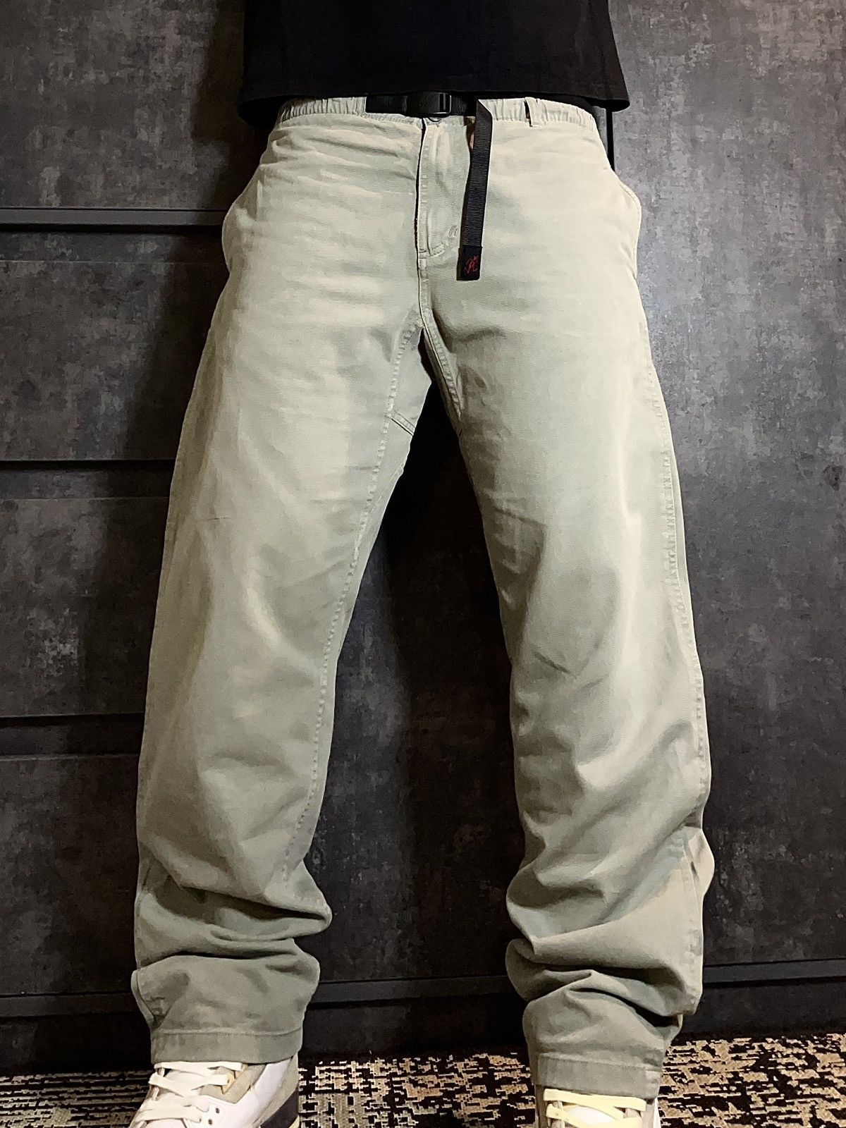Gramicci Vintage Grammici Belted Wide Leg Gray Pants Junya Miyake Y3 Size US 34 / EU 50 - 1 Thumbnail