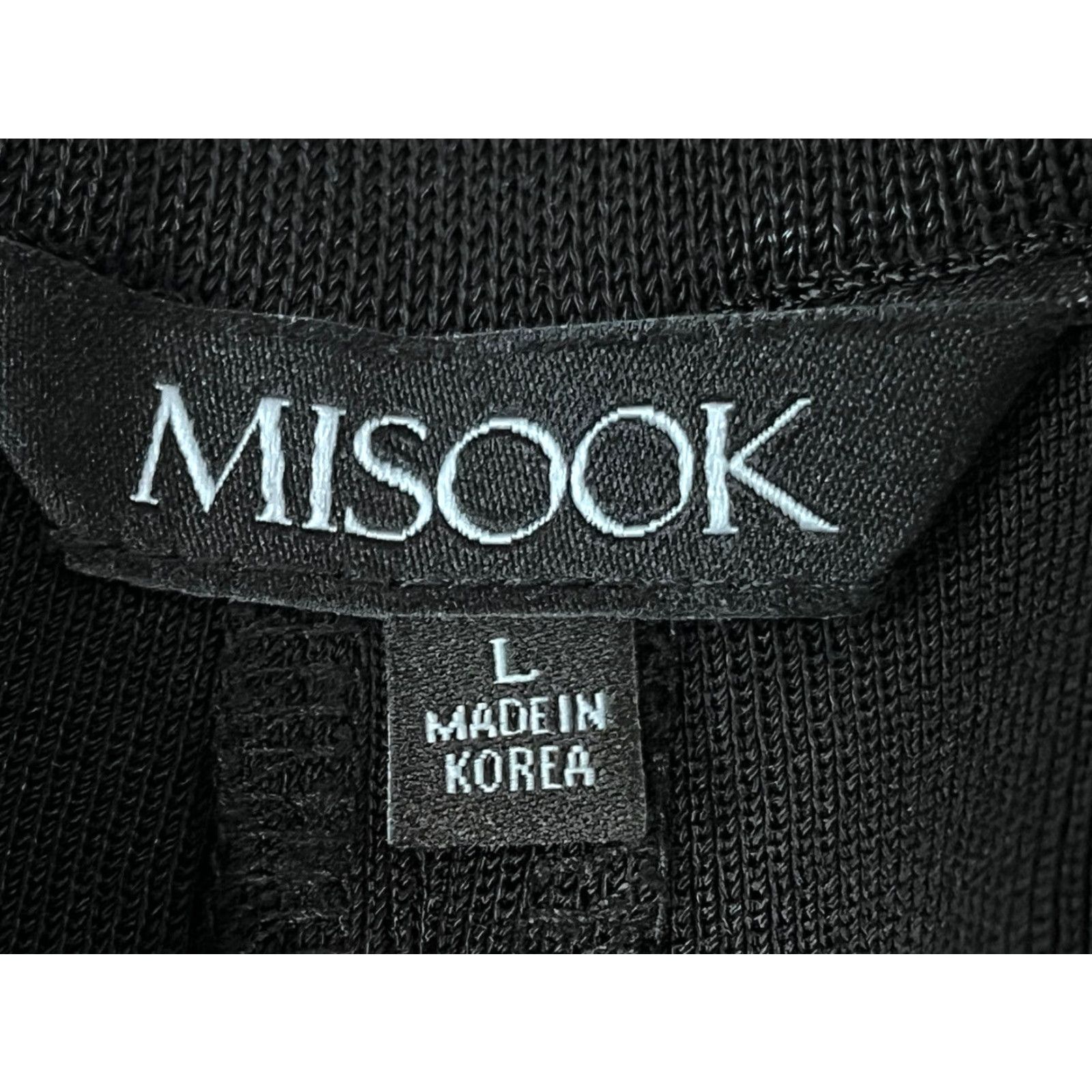 Vintage VINTAGE Misook Knit Pullon Pants Womens L Black Elastic Waist Comfort Classic City Straight 29.5in Inseam Regular Knit Size 36" / US 14 / IT 50 - 5 Thumbnail