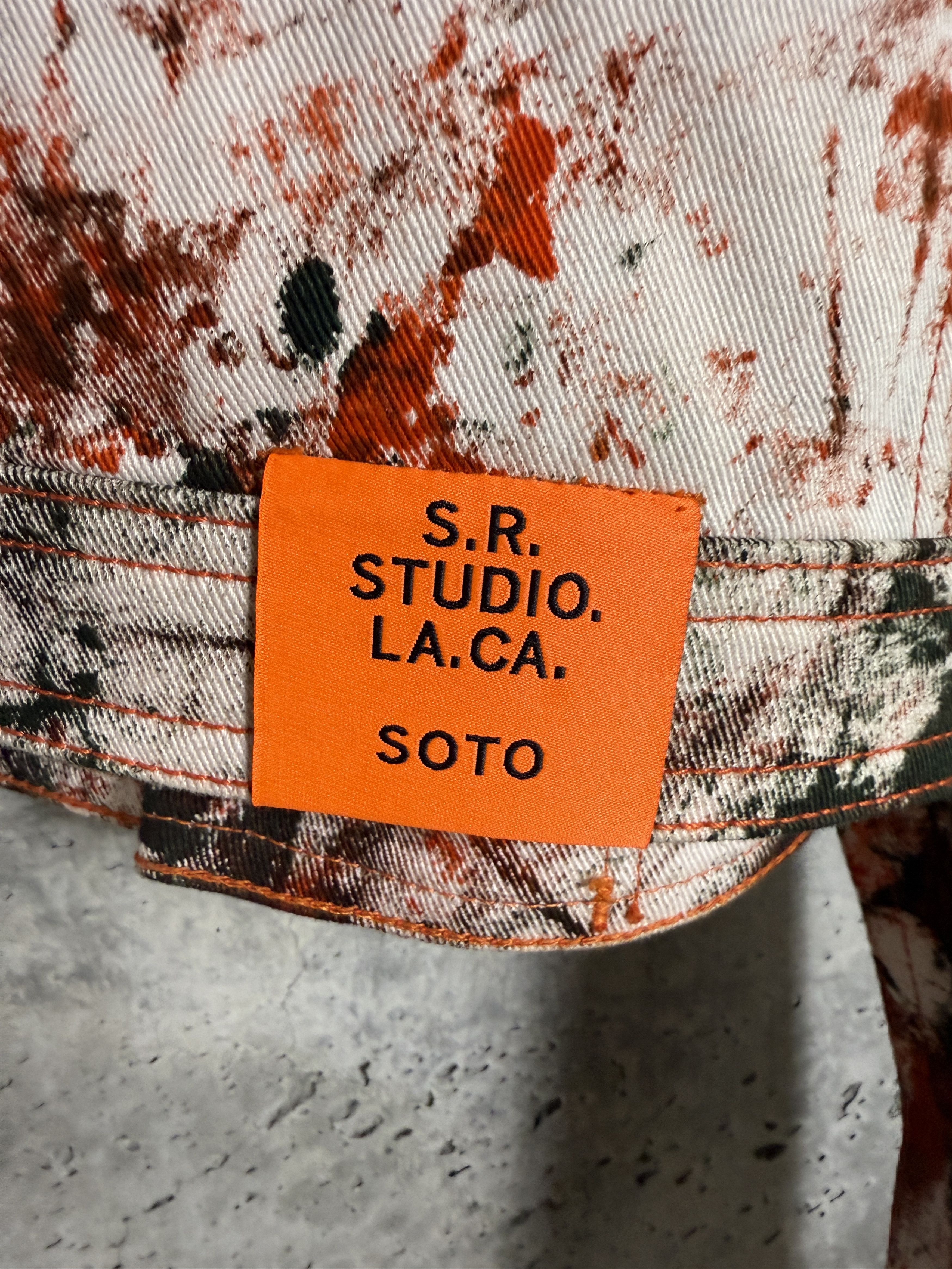 Sterling Ruby $1295 S.R. Studio Hand-Dyed Soto Cropped Jean Jacket Size S / US 4 / IT 40 - 8 Thumbnail