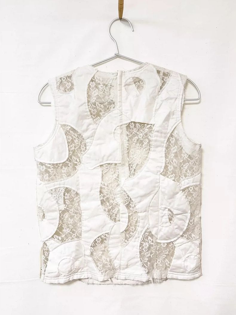 Comme des Garcons Comme des Garcons Lace stitching vest top Size XS / US 0-2 / IT 36-38 - 3 Thumbnail