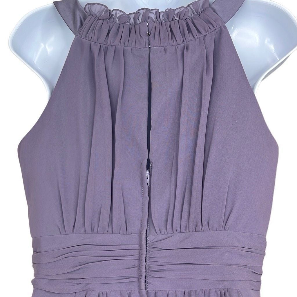 Other Alfred Angelo Womens 8 Purple Organza Fit N Flare Bridesmaid Size M / US 6-8 / IT 42-44 - 5 Thumbnail