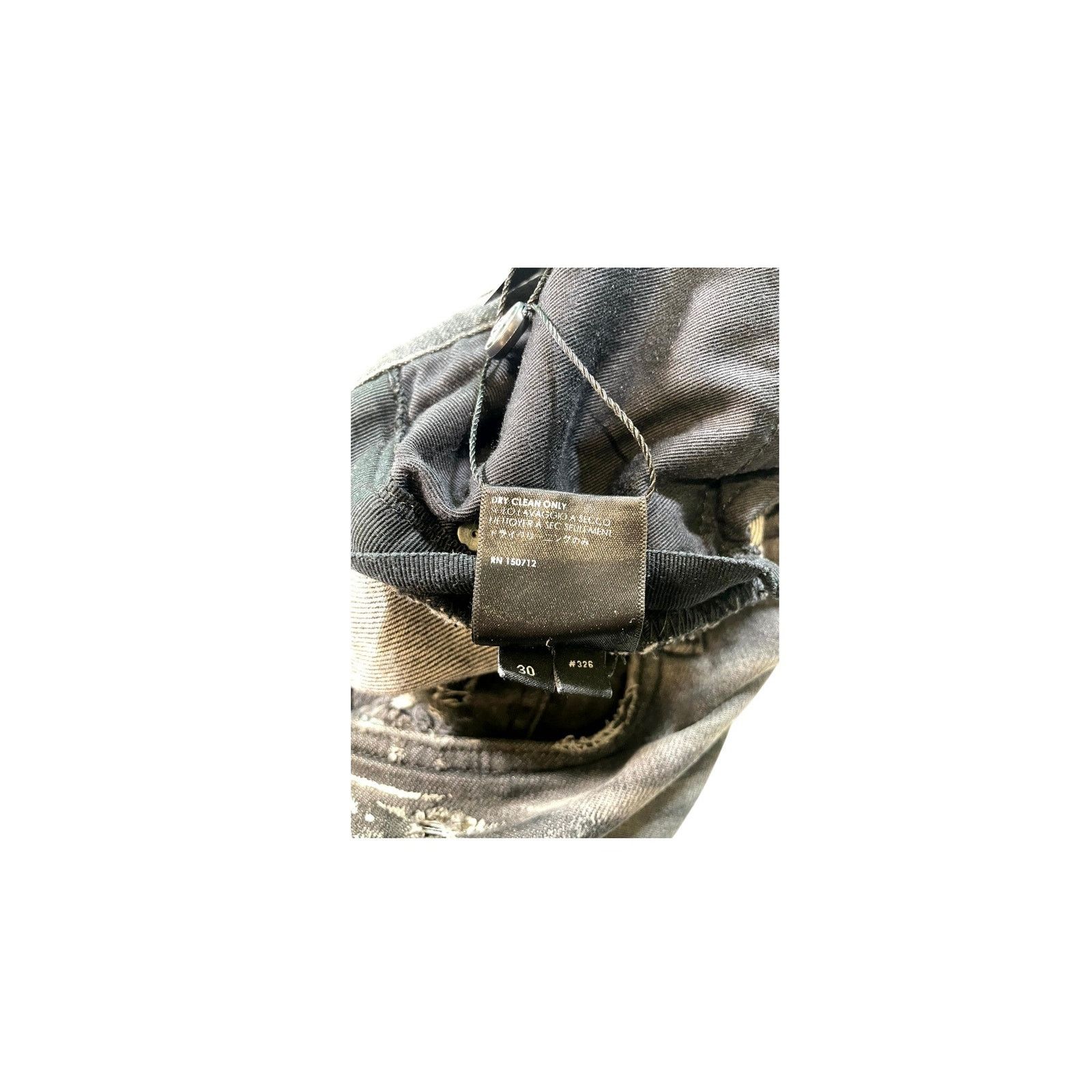 Amiri Amiri Splatter Ripped Grey & Teal Jeans Size US 30 / EU 46 - 6 Thumbnail