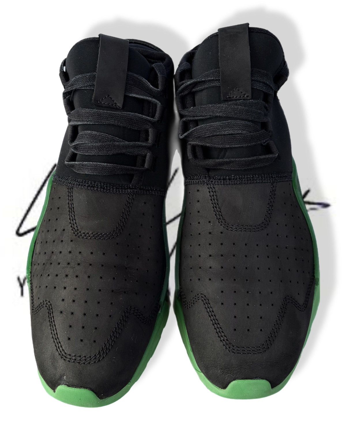 Adidas × Y-3 Adidas Y-3 Yohji Yamamoto Ayero Black Green Sneakers Low Size US 9.5 / EU 42-43 - 6 Thumbnail