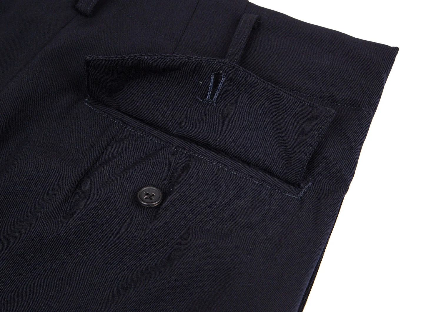 Yohji Yamamoto Yohji Yamamoto Wool Gabardine Pants Navy 2 Size US 32 / EU 48 - 12 Thumbnail