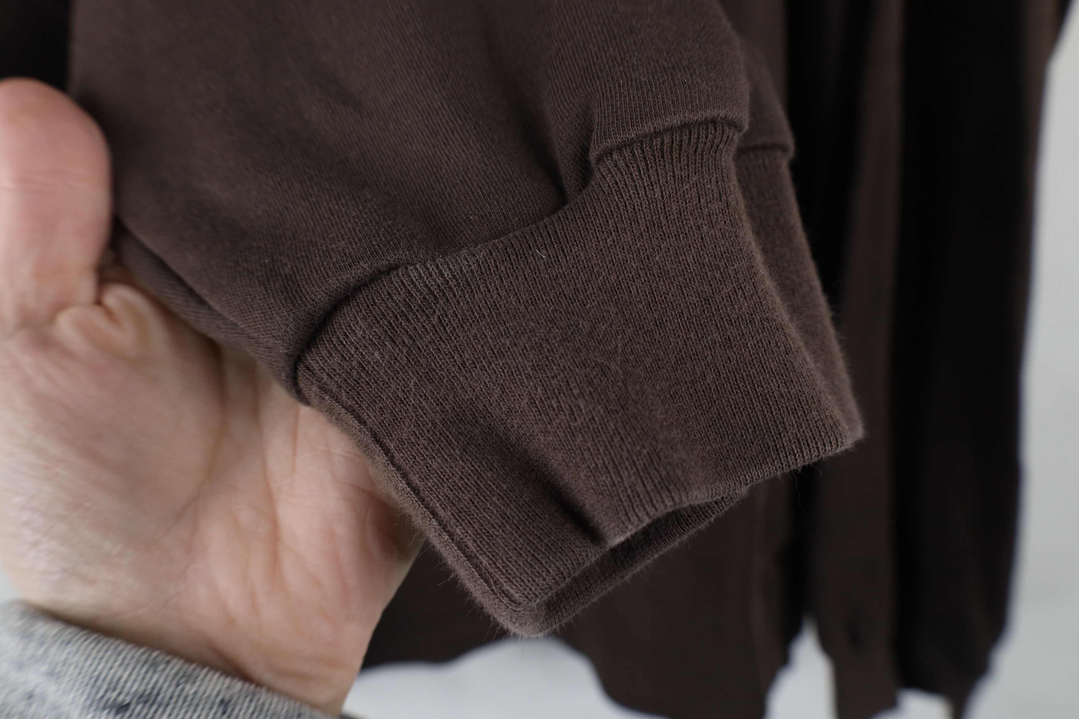 Ralph Lauren × Vintage Vintage 90s Ralph Lauren Touch Cotton Long Sleeve Polo Brown Size US XL / EU 56 / 4 - 10 Thumbnail