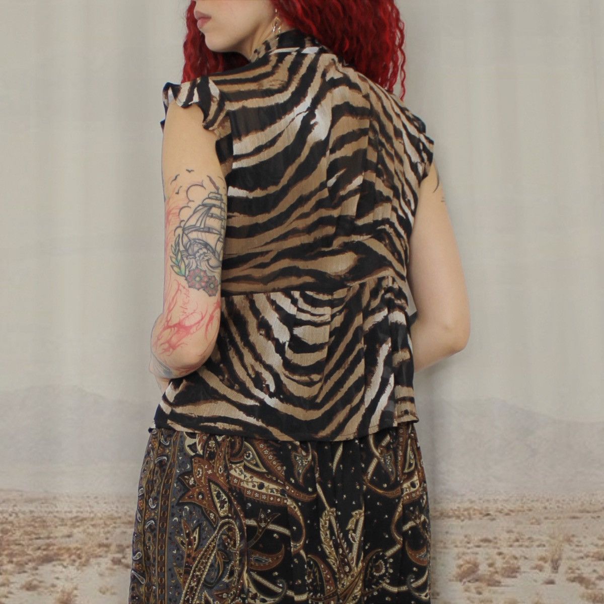Other 🐅BROWN TIGER TOP🐅 Size M / US 6-8 / IT 42-44 - 3 Thumbnail