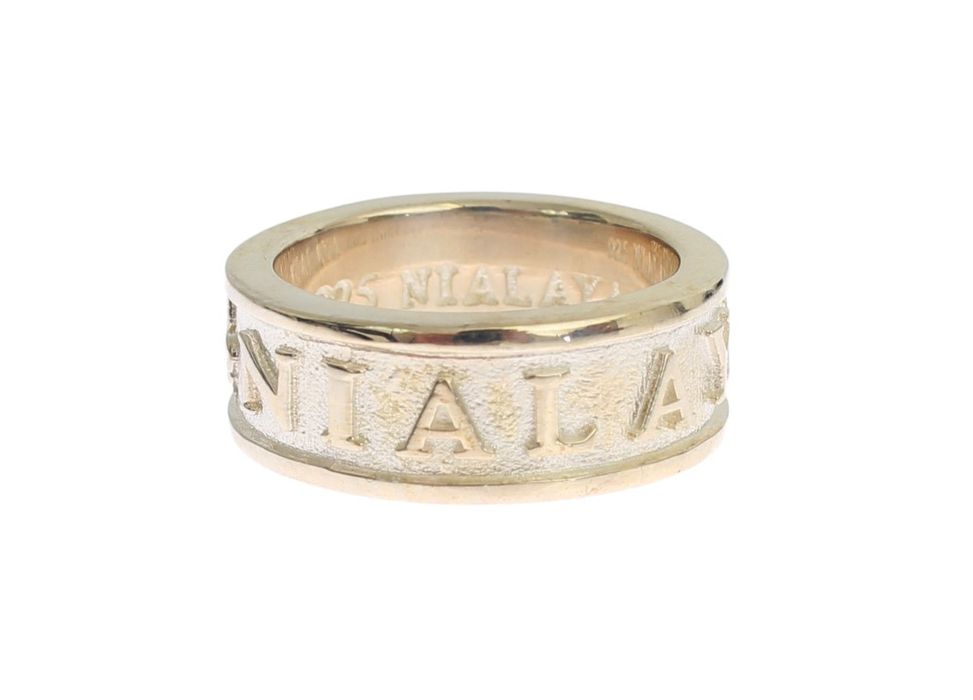 Nialaya Silver Authentic Womens Clear Ring main image 1