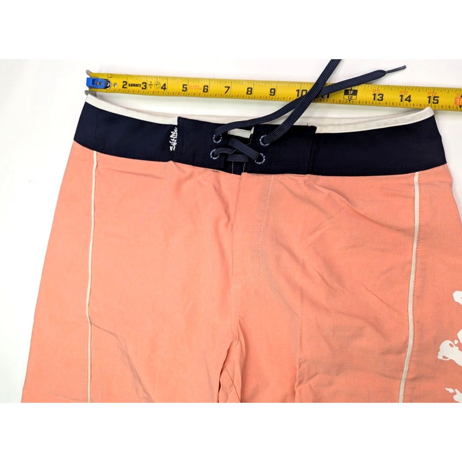 Vintage Salt Life SLX-QD Swim Trunks Men 30 Board Shorts 10 Inseam Blue Polyester Spandex Breathable Pockets Drawstring Beach Fish Outdoor Surfing - Mens Size US 30 / EU 46 - 6 Thumbnail