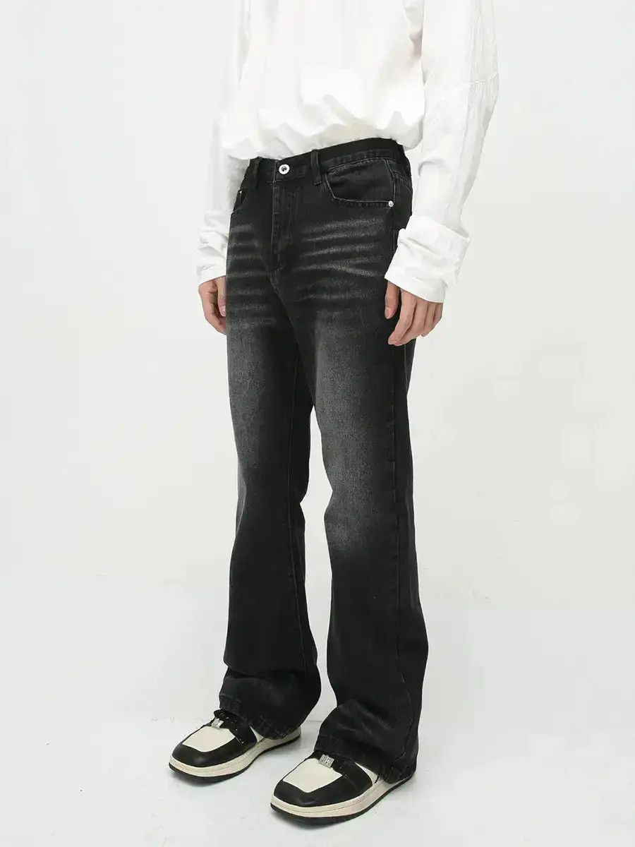 Japanese Brand Retro loose high street micro flared jeans Size US 32 / EU 48 - 1 Thumbnail