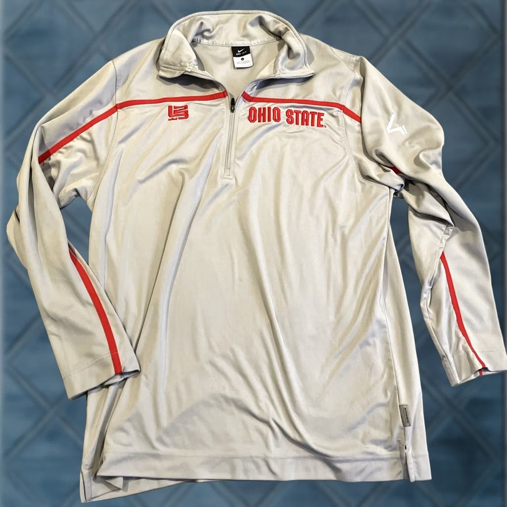 Nike NIKE Elite OHIO STATE BUCKEYES Quarter Zip Shirt L RARE #4 Size US L / EU 52-54 / 3 - 1 Thumbnail