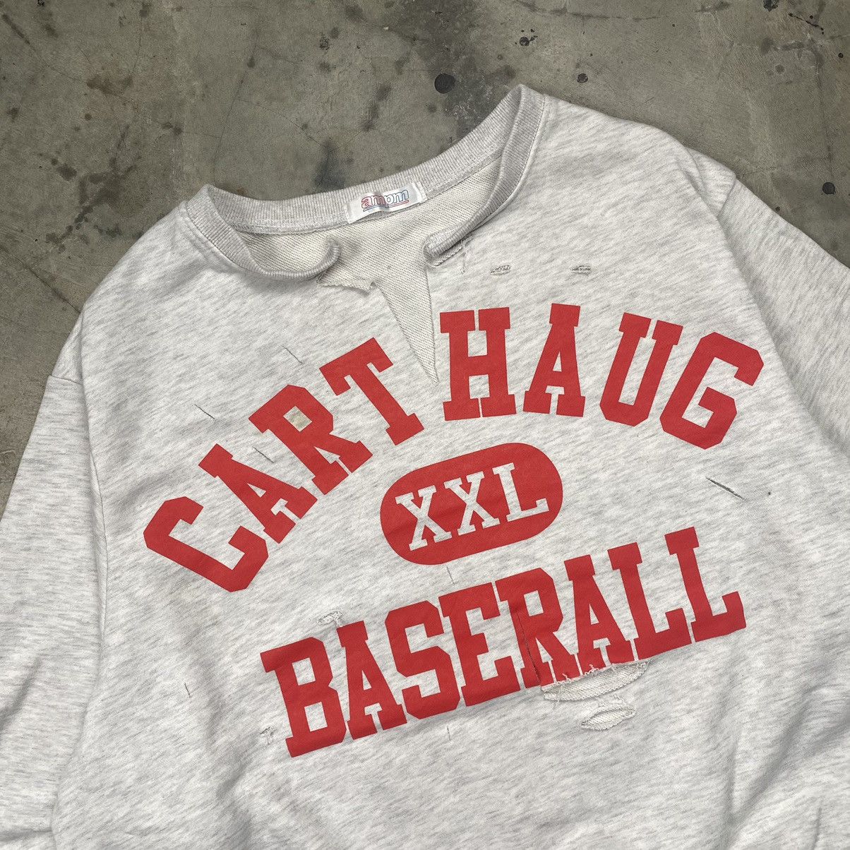 Japanese Brand AMPM Carthaug Baserall Bondage Baggy Boxy Crewneck Size ONE SIZE - 2 Thumbnail