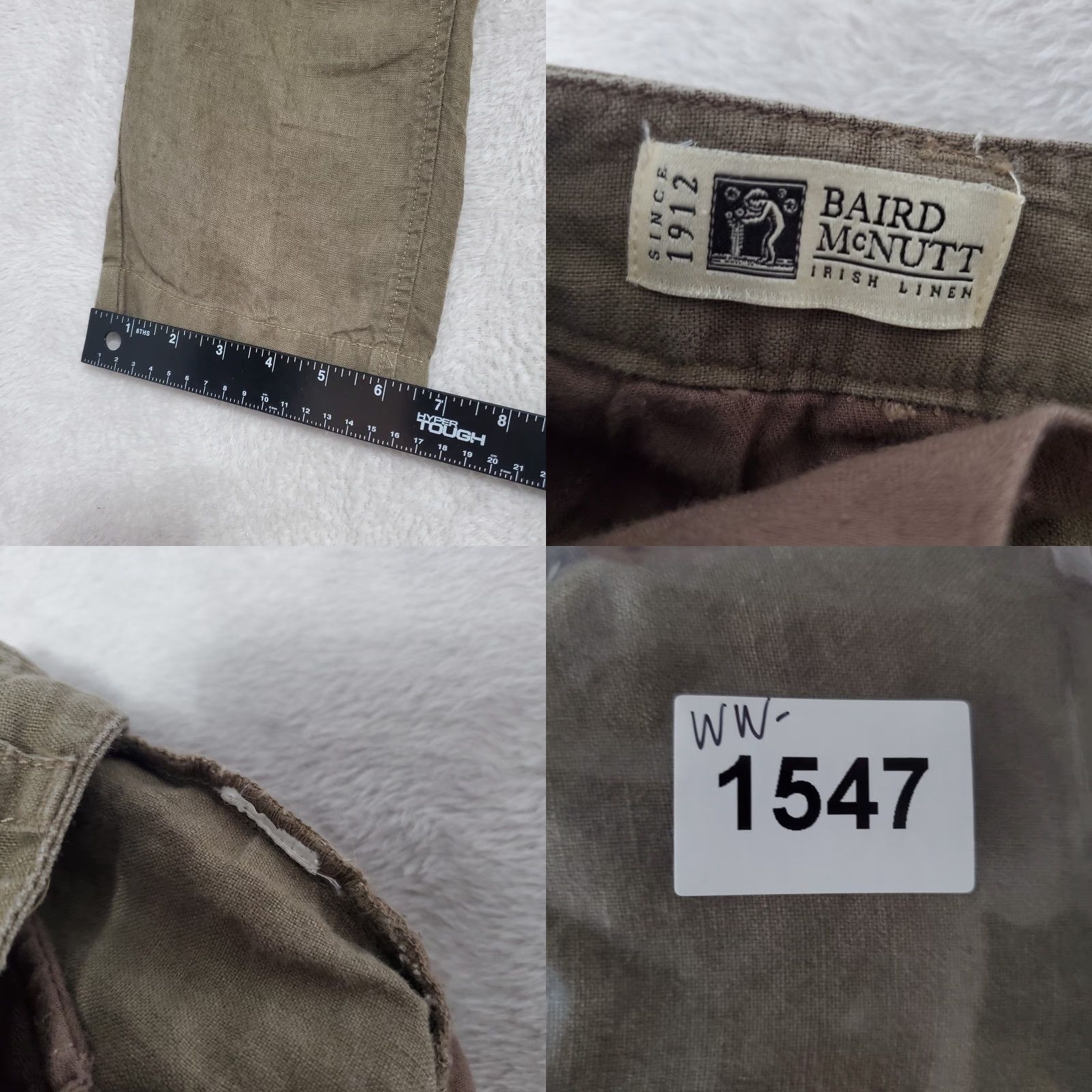 FatFace Fat Face Women Pants Brown Linen Straight Leg Trousers 4 Size 27" / US 4 / IT 40 - 9 Thumbnail
