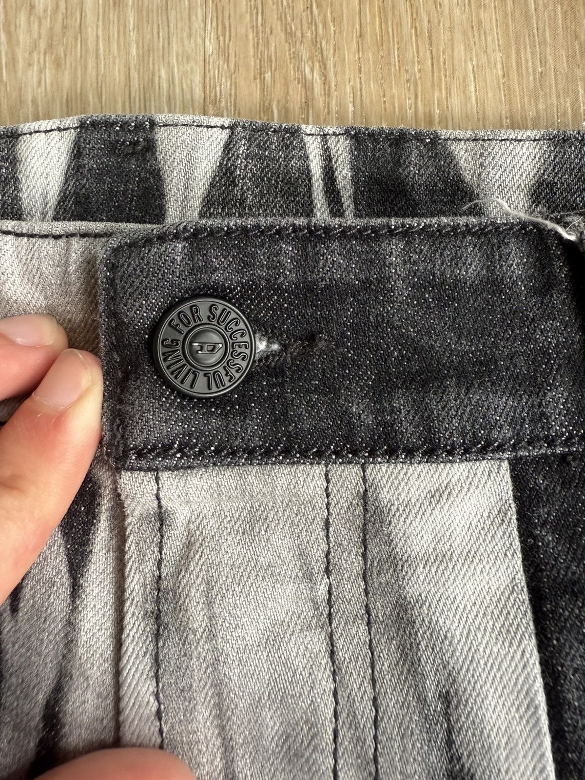 Diesel × Vintage Black Vintage Diesel Denim Jeans Skeleton Bleach Size US 32 / EU 48 - 10 Thumbnail