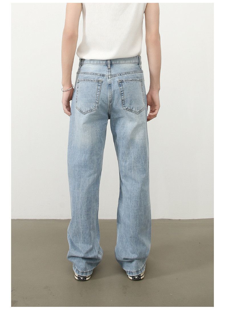 Japanese Brand × Jean American retro washed blue ripped jeans y2k Size US 32 / EU 48 - 4 Thumbnail