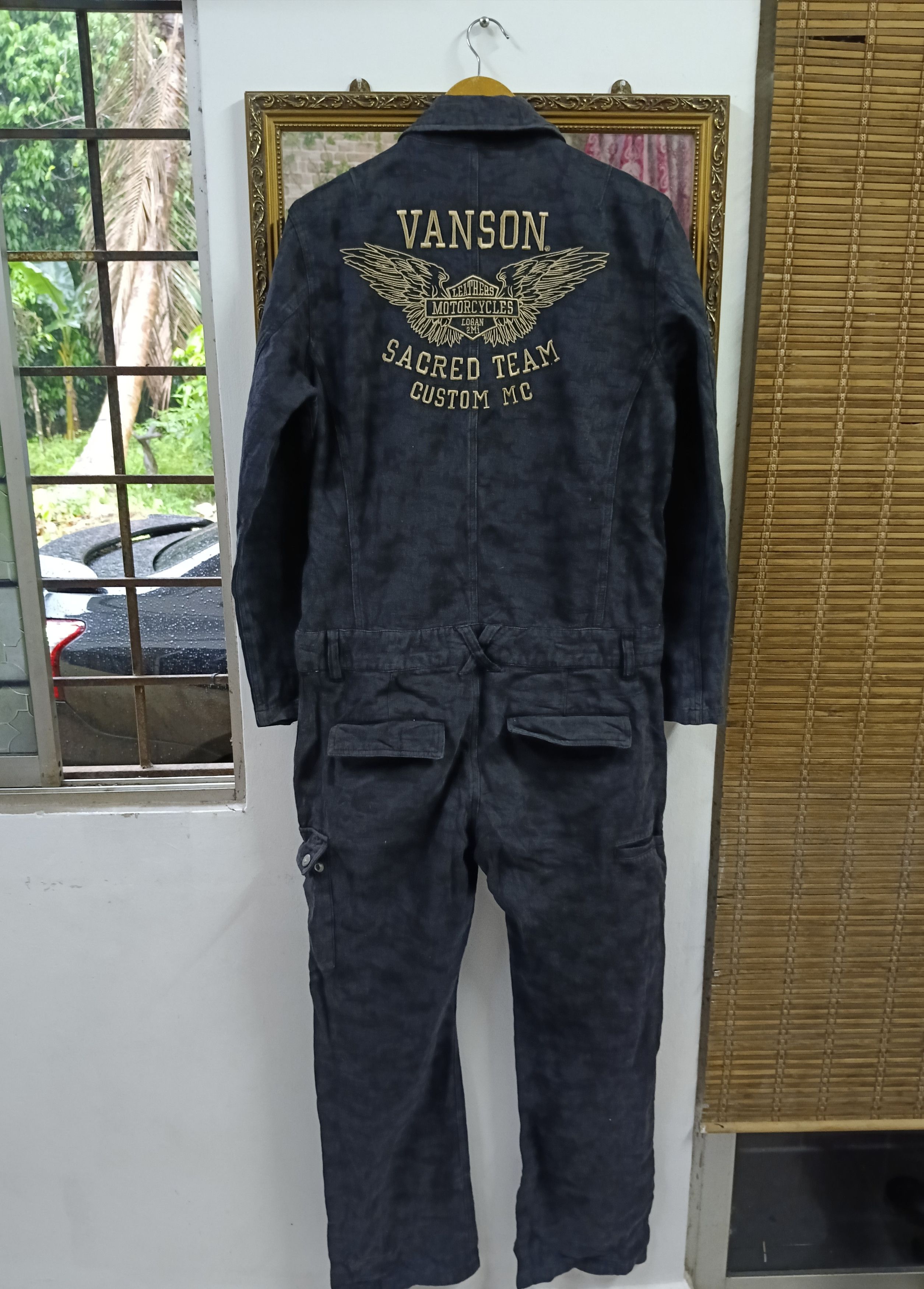 RARE🔥VANSON LEATHER MOTORCYCLE SACRED TEAM
