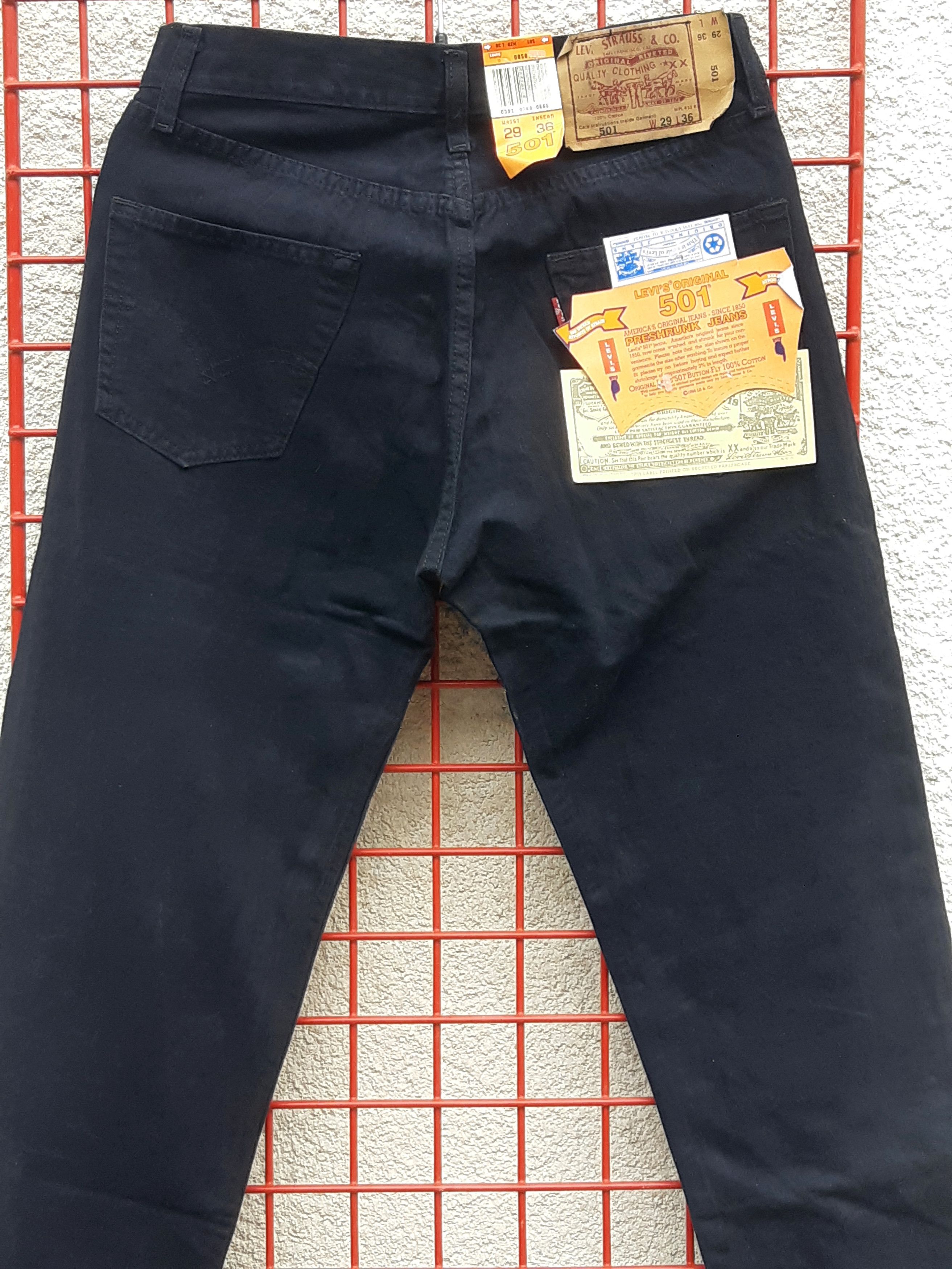 Levi's Vintage 90s LEVIS 501 Original Fit USA size W29/L36 NWT Size 29" - 3 Thumbnail