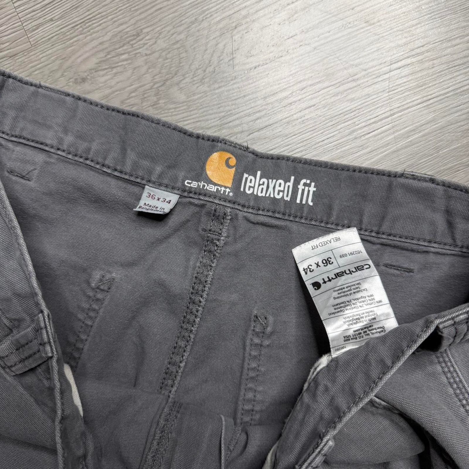 Carhartt Carhartt Relaxed Fit Carpenter Work Pants Size 36x34 Grey Size US 36 / EU 52 - 3 Thumbnail