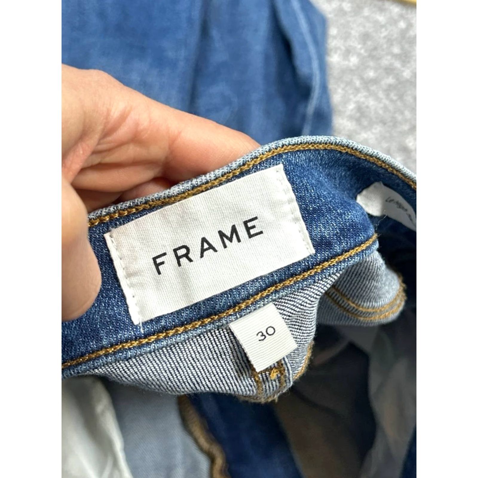 Frame Frame Jeans Women 30 Skinny Denim 5-Pocket Distressed Cotton Stretch 30x28 Blue Bohemian City USA Womens Size 30" / US 8 / IT 44 - 7 Thumbnail