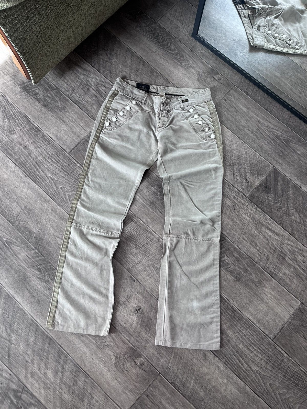 Diesel Y2K Vintage Diesel Aviation Linen Pants Size 28 Size 28" / US 6 / IT 42 - 3 Thumbnail