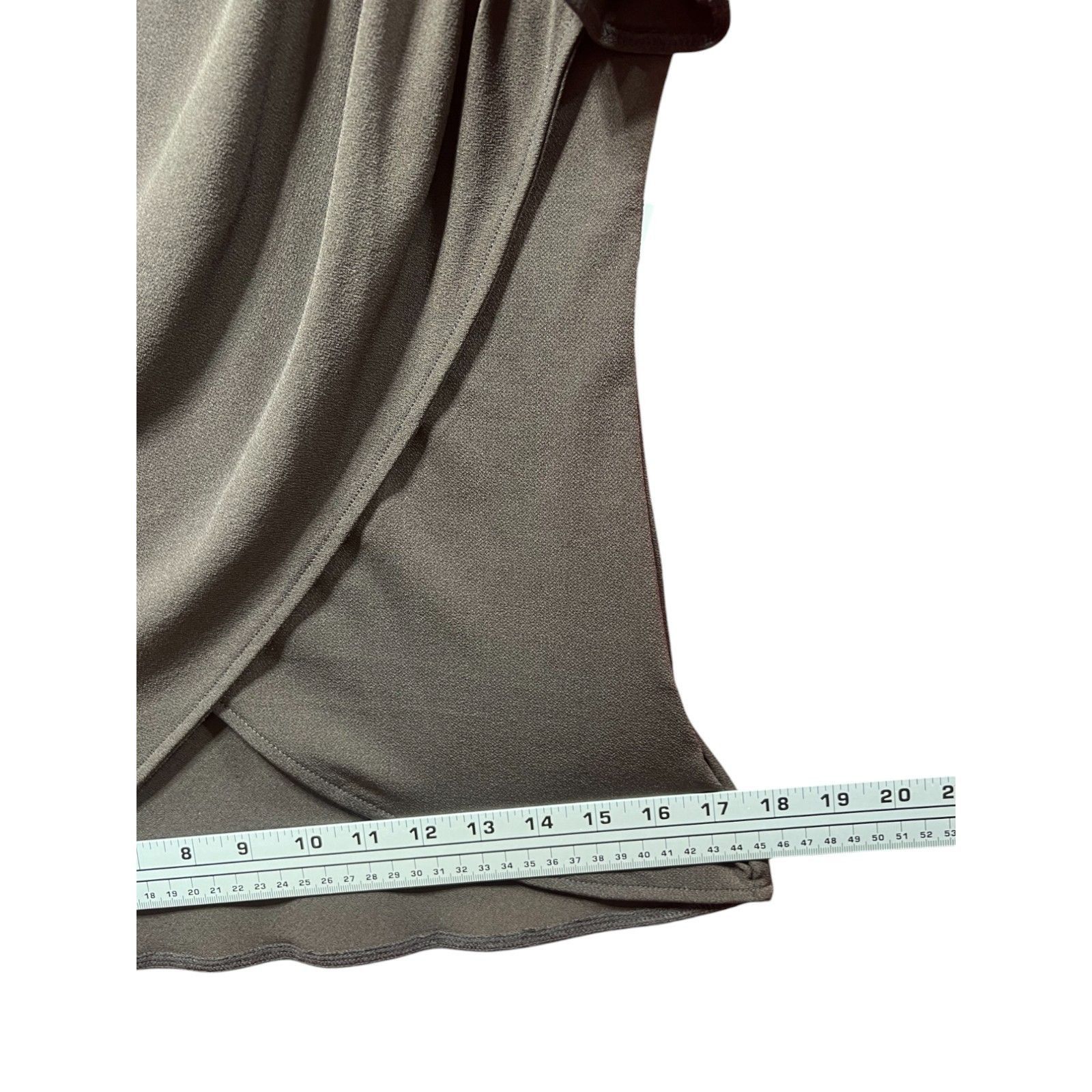 Other Bold Elements - Women's V-Neck Short Sleeve Blouse - Brown - Size S / US 4 / IT 40 - 5 Thumbnail