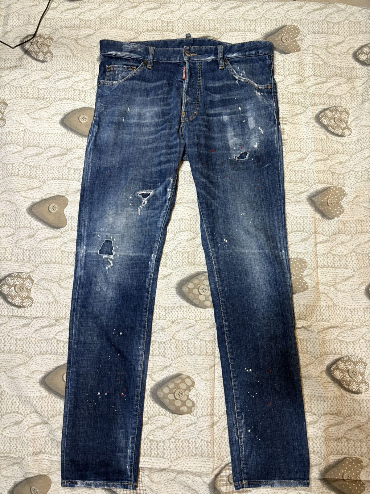 Dsquared2 🔥 Dsquared2 Cool Guy Jeans S74LB0330 Distressed Blue Denim Size US 34 / EU 50 - 1 Thumbnail