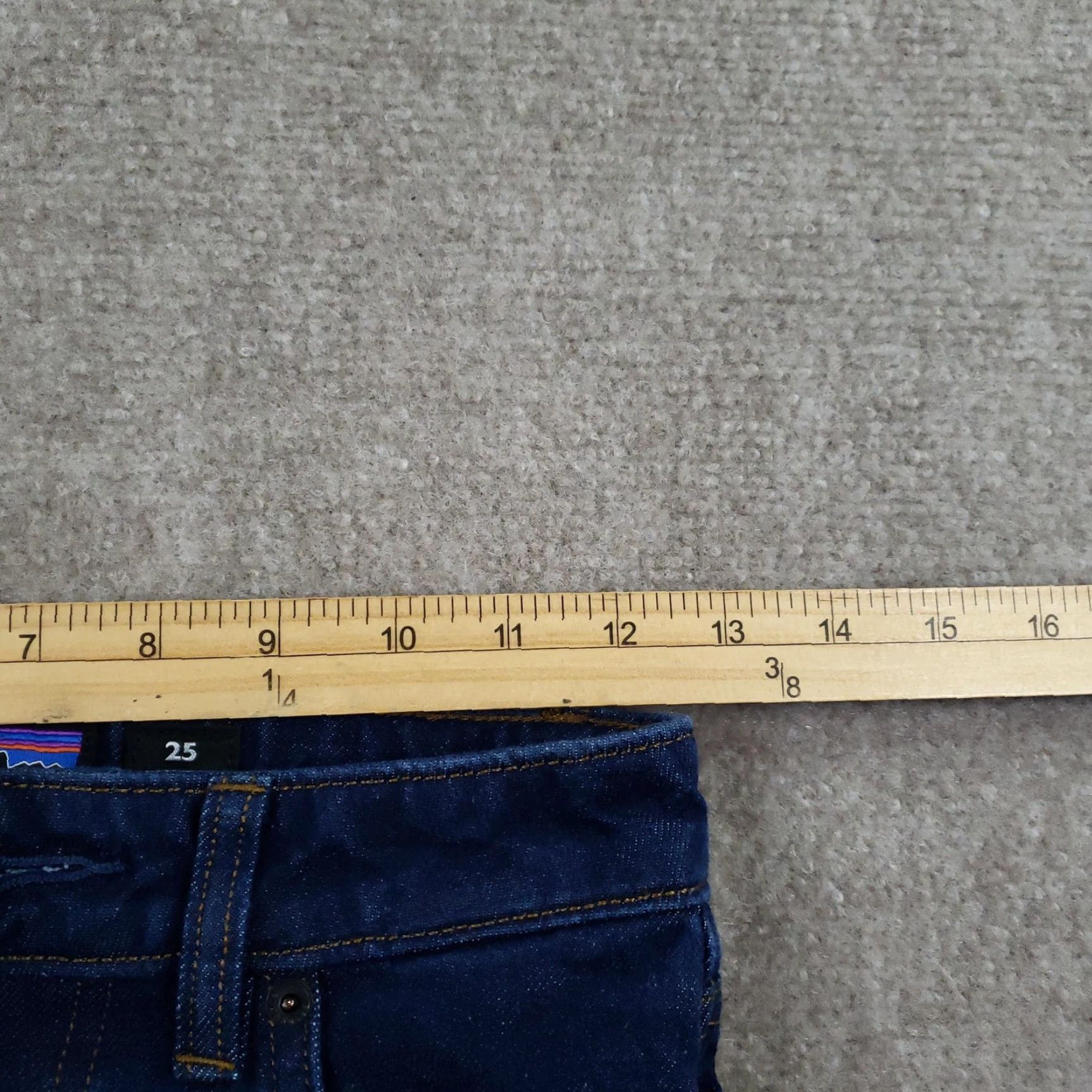 Patagonia Patagonia Jeans Womens 25 Straight High Rise Blue Stretch Denim 25x24 Size 42" / US 20 - 7 Thumbnail