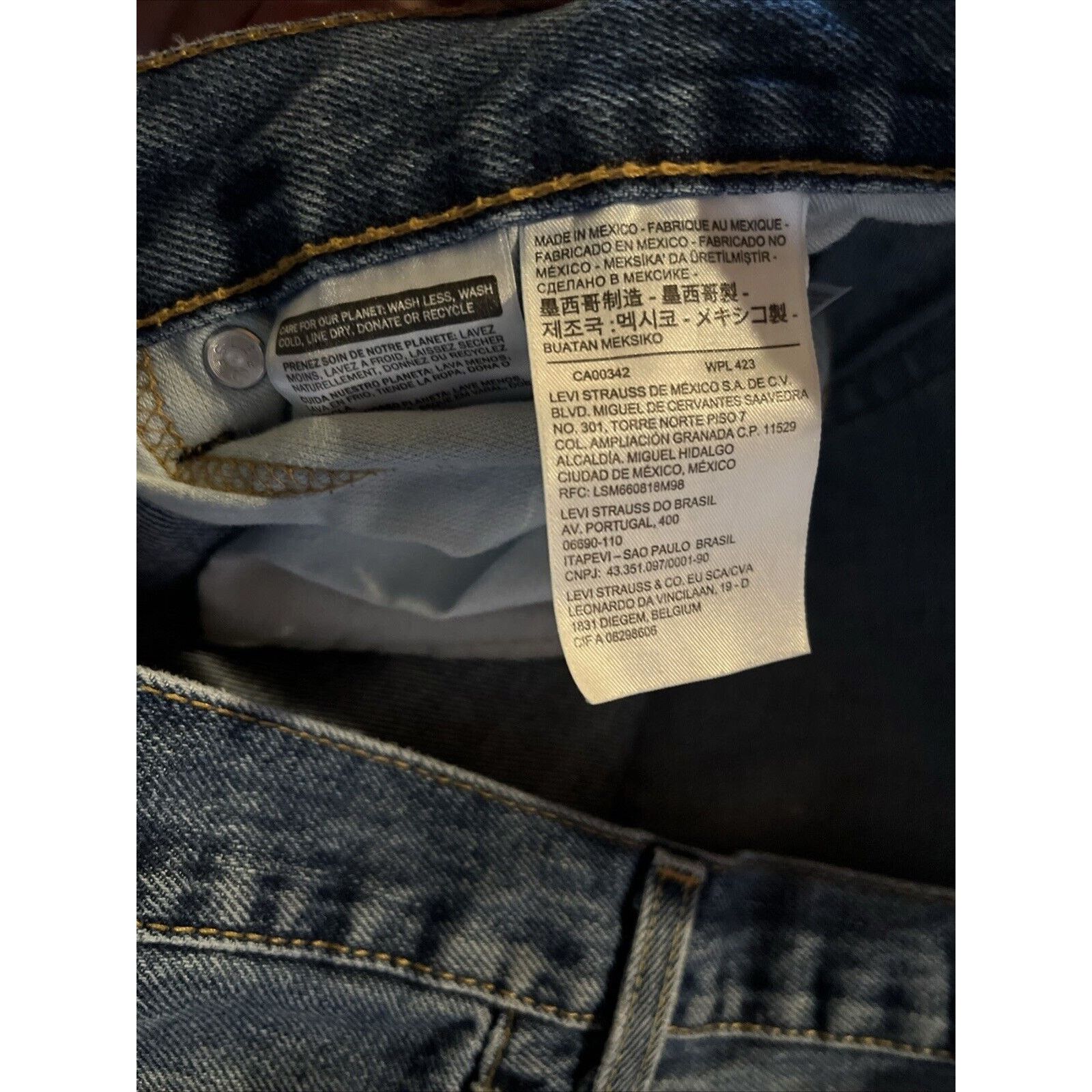 Levi's Levi’s 550 Mens 38x29 Relaxed Denim Jeans Blue Distressed Size US 38 / EU 54 - 11 Thumbnail