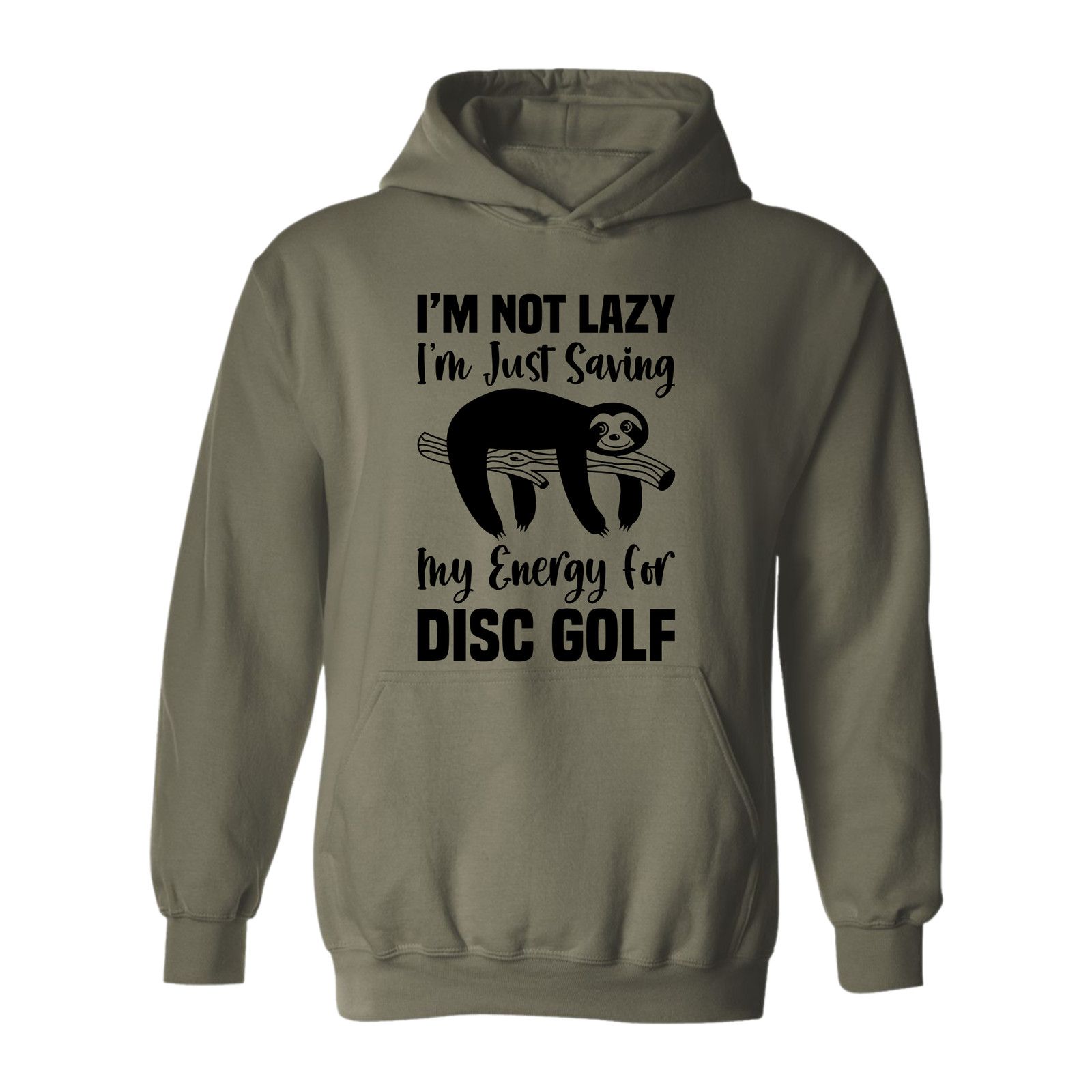 Gildan Disc Golf Hoodie LAZY SLOTH Discgolfing Funny Sweatshirt Size US L / EU 52-54 / 3 - 5 Thumbnail