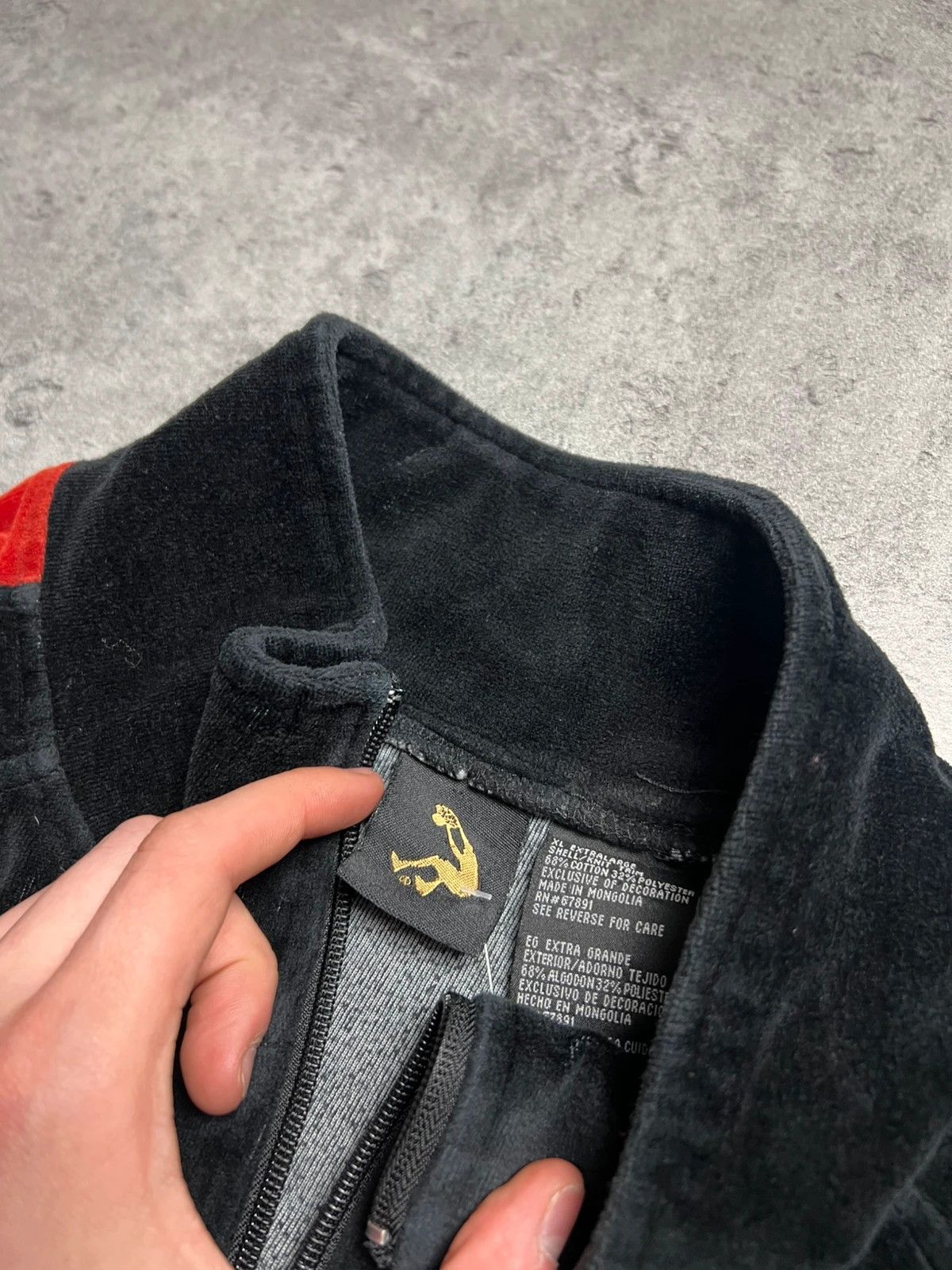 Other black velvet shaq o neal zip up hoodie Size US XXL / EU 58 / 5 - 4 Thumbnail