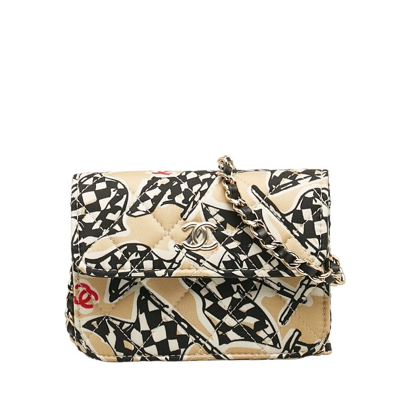 Chanel Chanel Chanel Canvas Mini Chain Shoulder Bag Canvas Crossbody Bag Size ONE SIZE - 1 Thumbnail