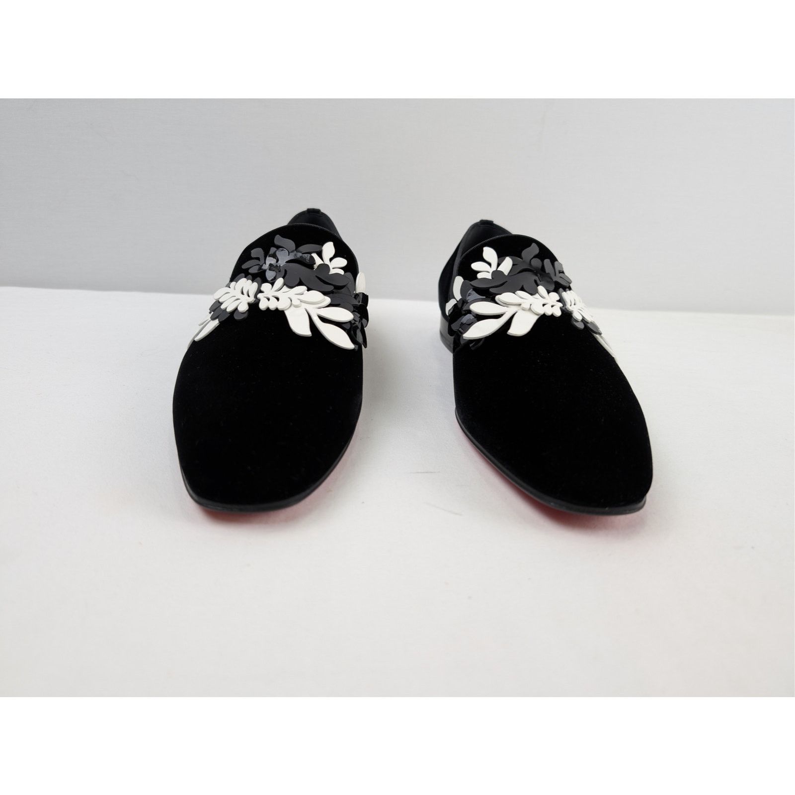 Christian Louboutin o1rshd1 Dandelion Petunia Flat Loafers Shoe Boots in Black Size US 12 / EU 45 - 9 Thumbnail