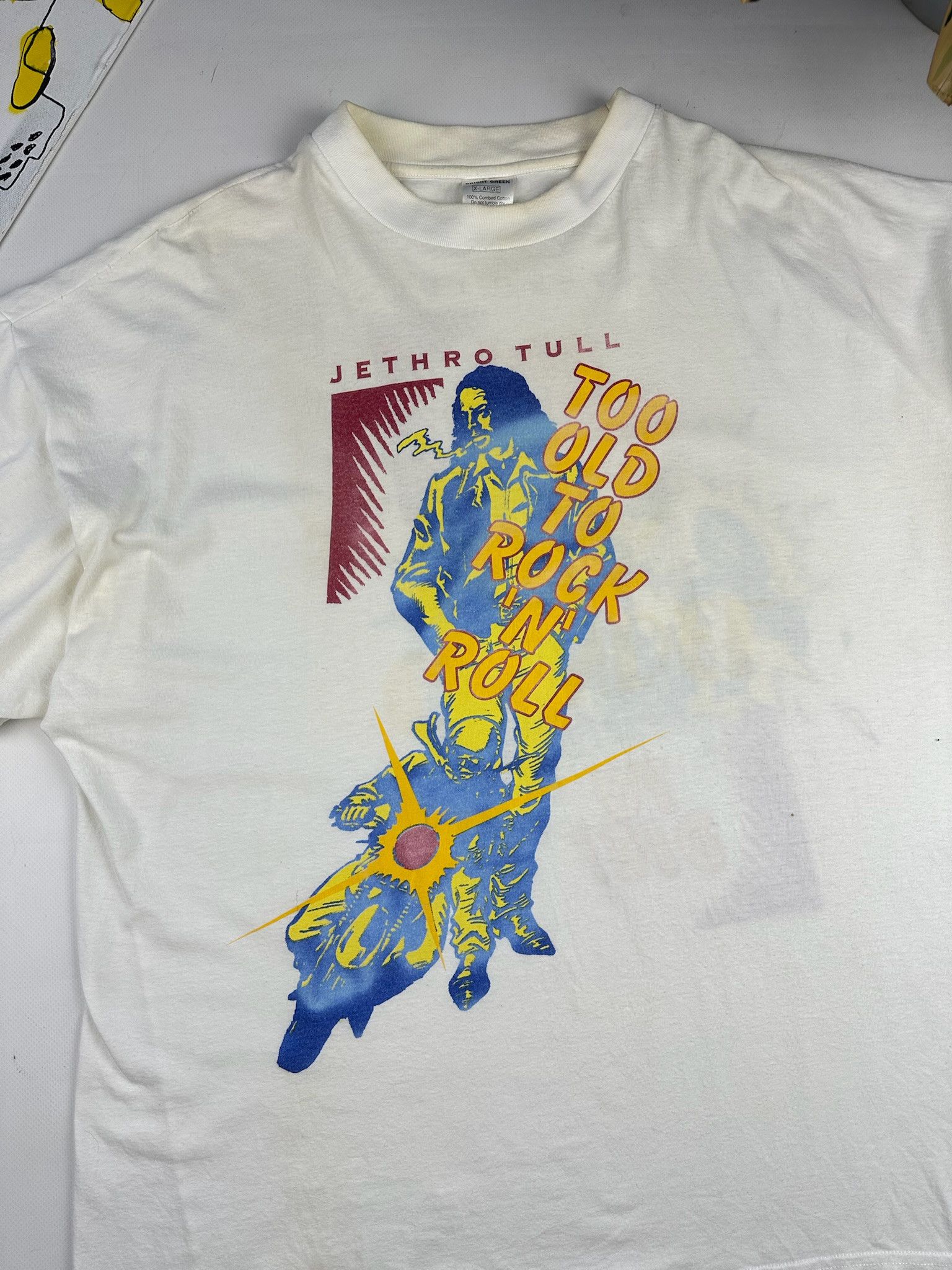 Band Tees Vintage 90s Jethro Tull Rock tee Size US XL / EU 56 / 4 - 2 Thumbnail