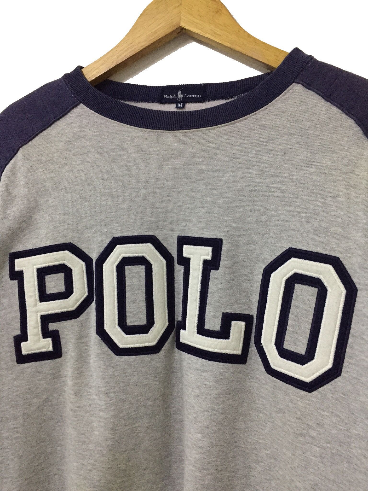 Polo Ralph Lauren × Vintage VINTAGE 90s POLO RALPH LAUREN EMBROIDERY LOGO SWEATSHIRT Size US M / EU 48-50 / 2 - 3 Thumbnail