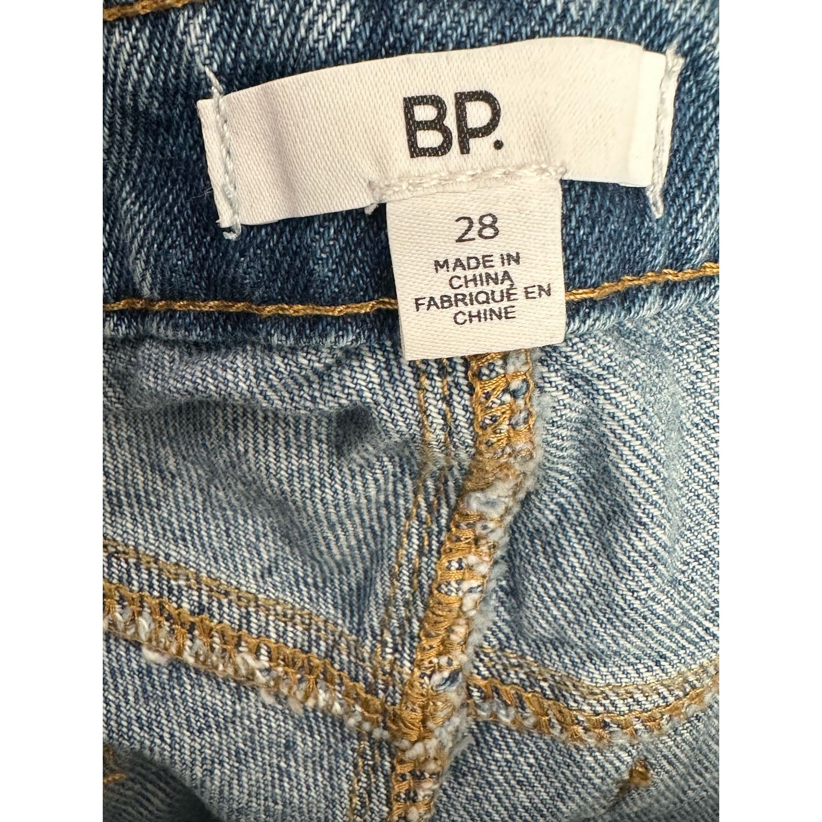 BP. BP blue 100% cotton wide leg jeans size 28 Size 29" - 3 Thumbnail