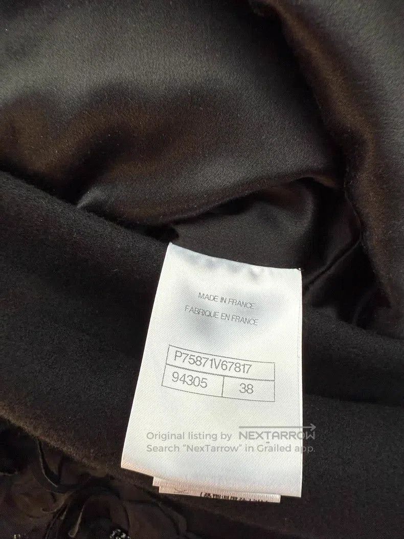 Chanel Chanel Camelia pocket black cashmere wool coat Size XS / US 0-2 / IT 36-38 - 6 Thumbnail