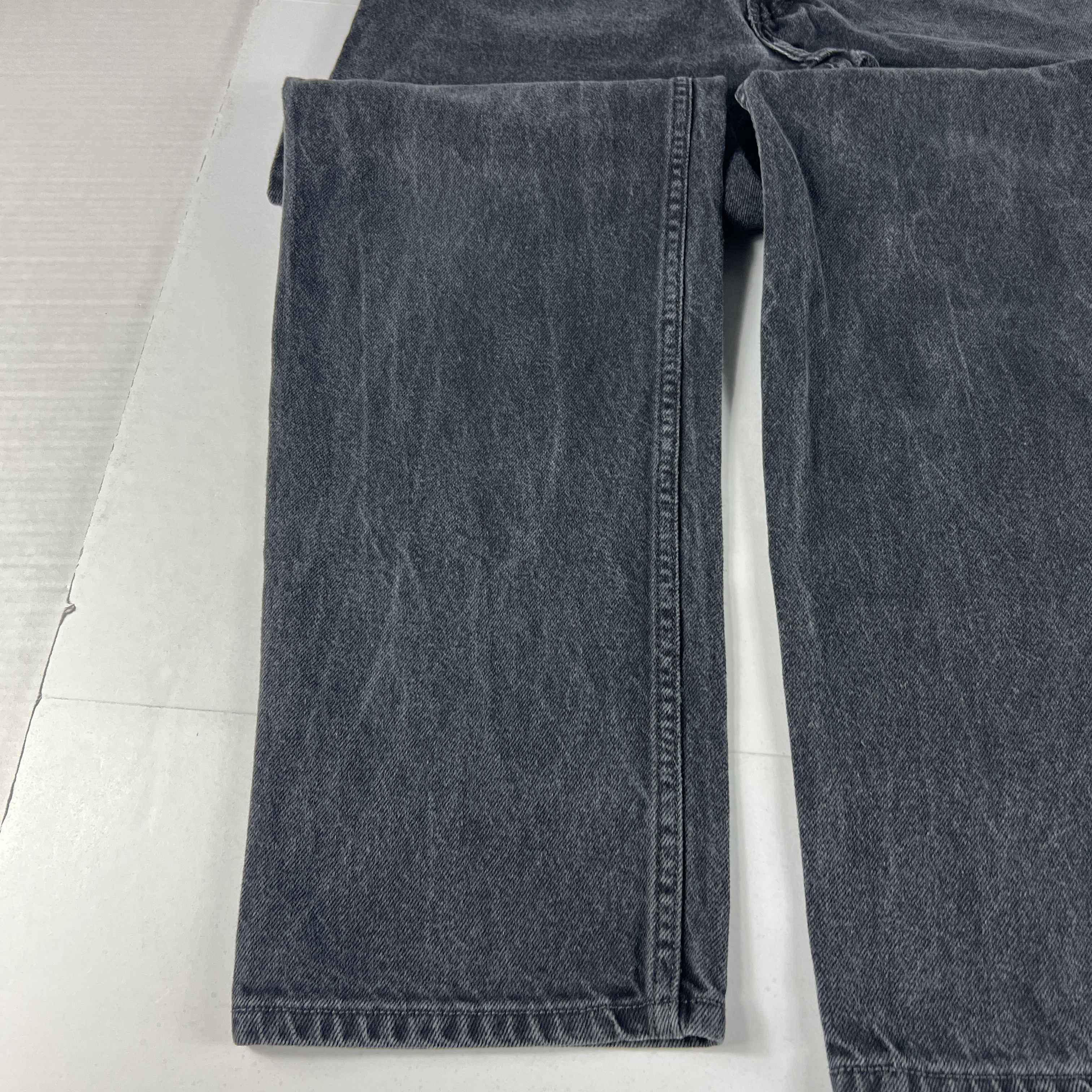 Levi's × Vintage Y2K Levi's Jeans 550 Relaxed Black Faded Denim Size US 34 / EU 50 - 6 Thumbnail