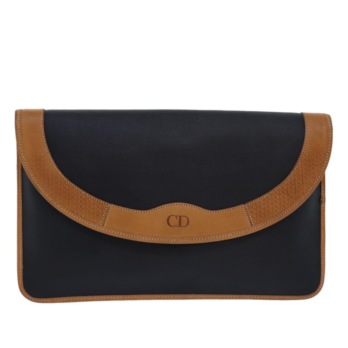 Dior Cd Navy Synthetic Clutch Bag (Pre-Owned) Size ONE SIZE - 1 Thumbnail