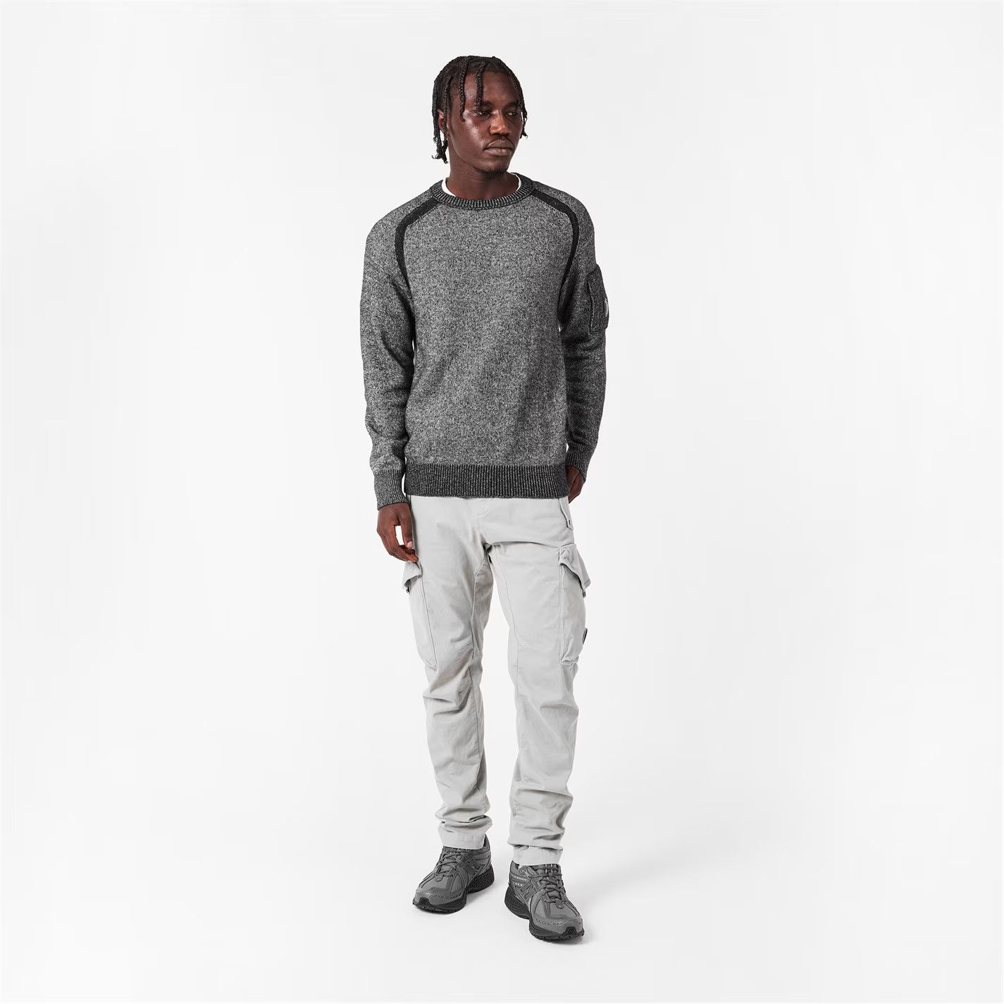 C.P. Company o1g2r1mq0426 Crew Knitted Turtle Neck Jumper in Grey Size US S / EU 44-46 / 1 - 6 Thumbnail