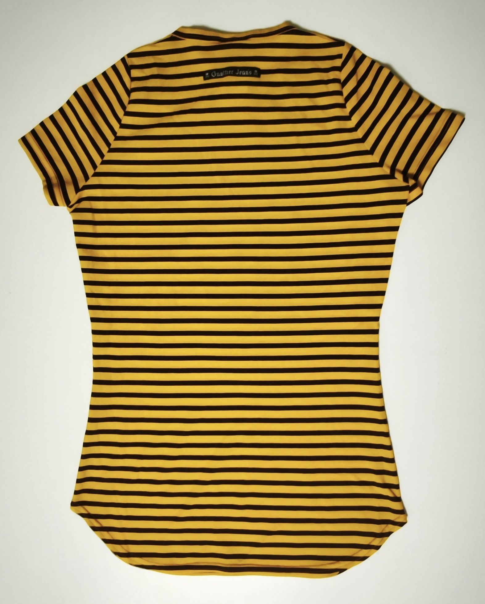 Jean Paul Gaultier Year: 1997 - Yellow and dark Brown stripes top Size S / US 4 / IT 40 - 23 Thumbnail