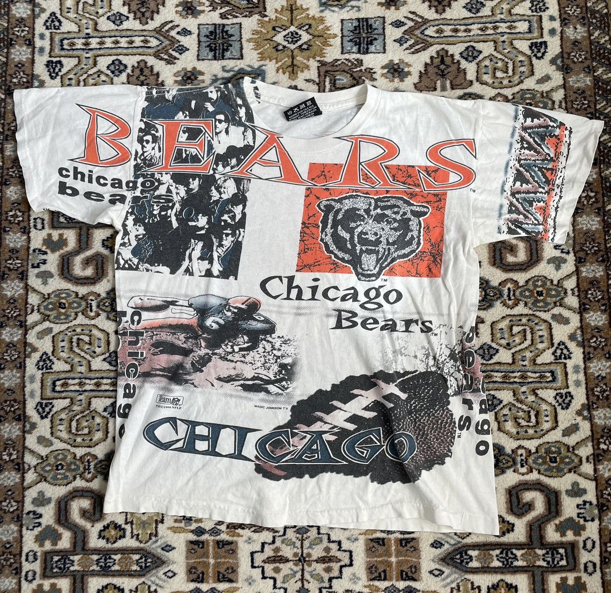 NBA × Vintage Vintage Chicago Bears All Over Print Shirt Size US S / EU 44-46 / 1 - 1 Thumbnail