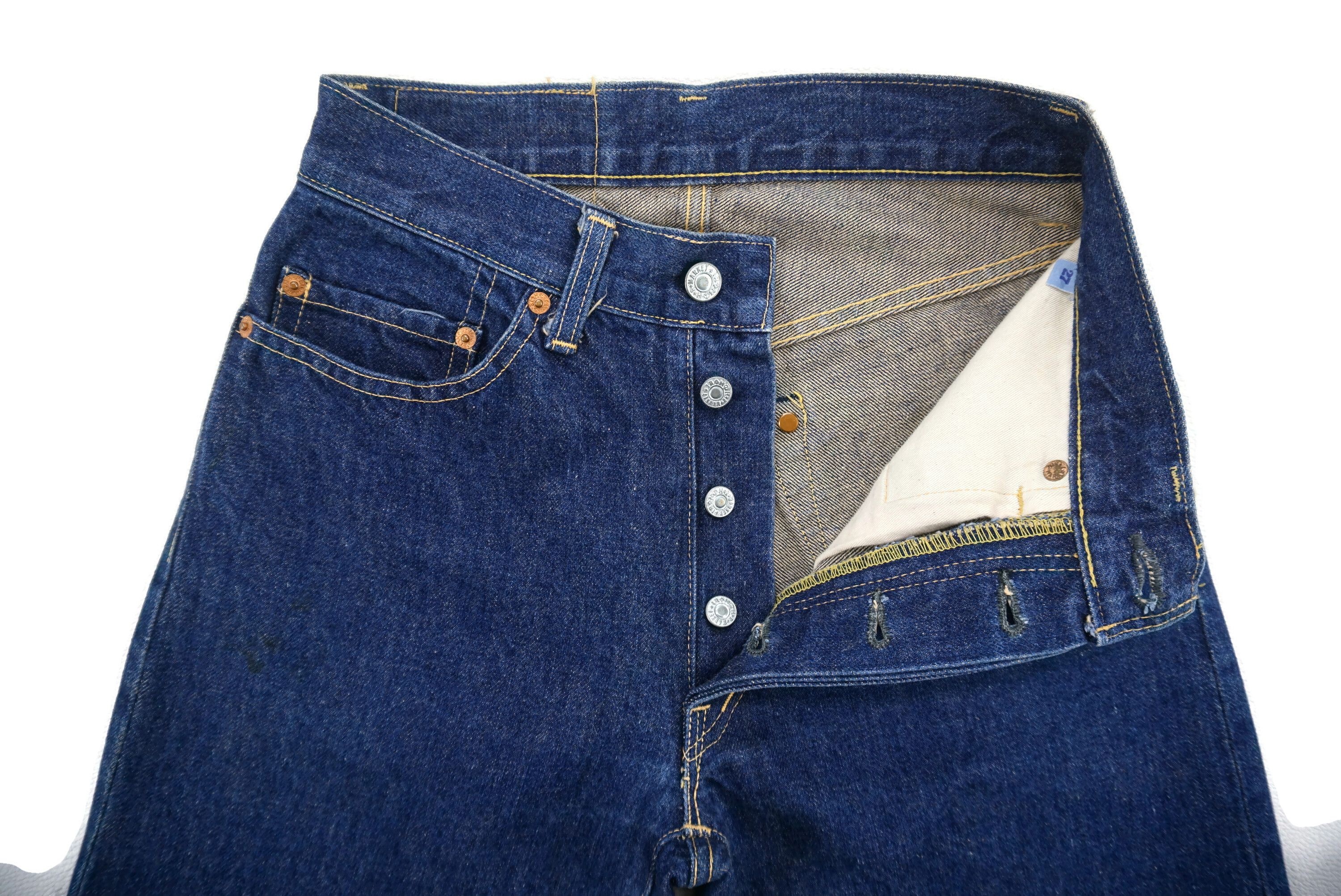 HOLLYWOOD RANCH MARKET HRM Hand Made Selvedge Jeans W26xL28 Blue Blue Ankle Denim Size 26" / US 2 / IT 38 - 9 Thumbnail