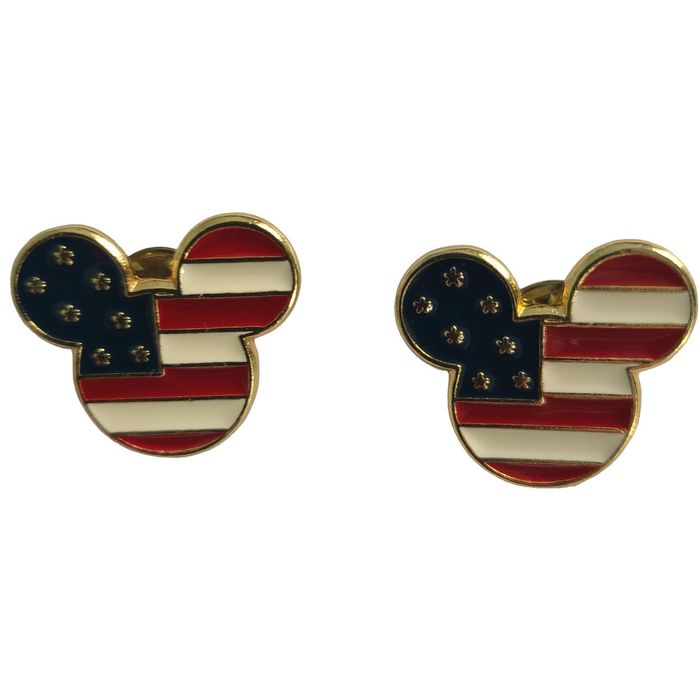 Disney Pair of Disney USA Flag Mickey Mouse Trading Pin Brooch | Grailed