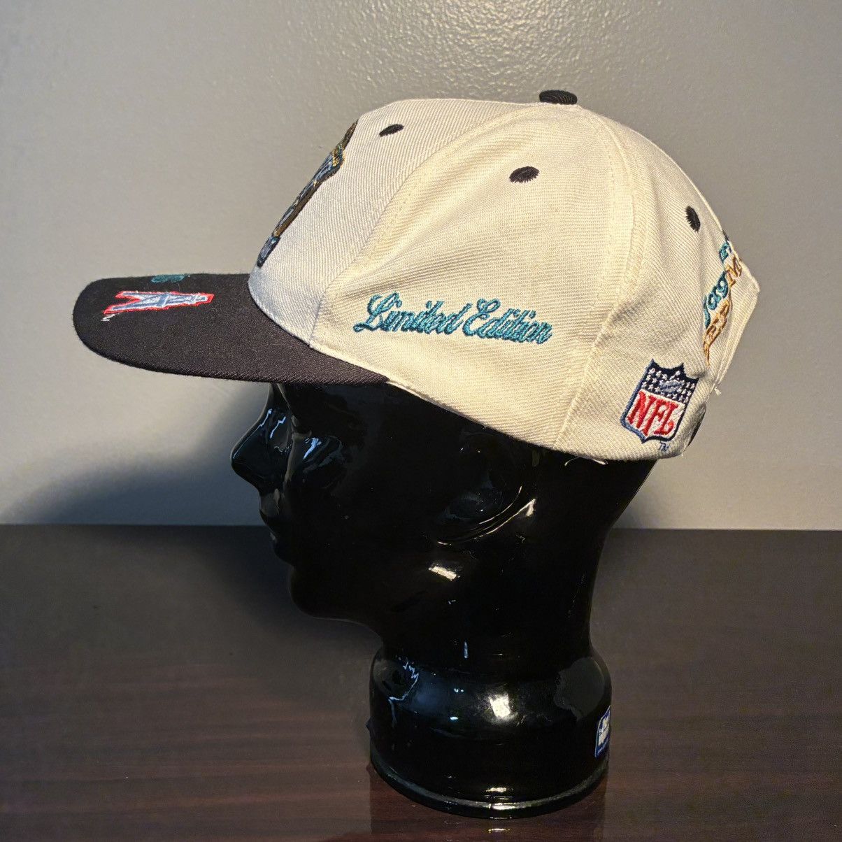 Logo Athletic Jacksonville Jaguars Vs Houston Oilers Inaugural Game Hat Size ONE SIZE - 5 Thumbnail