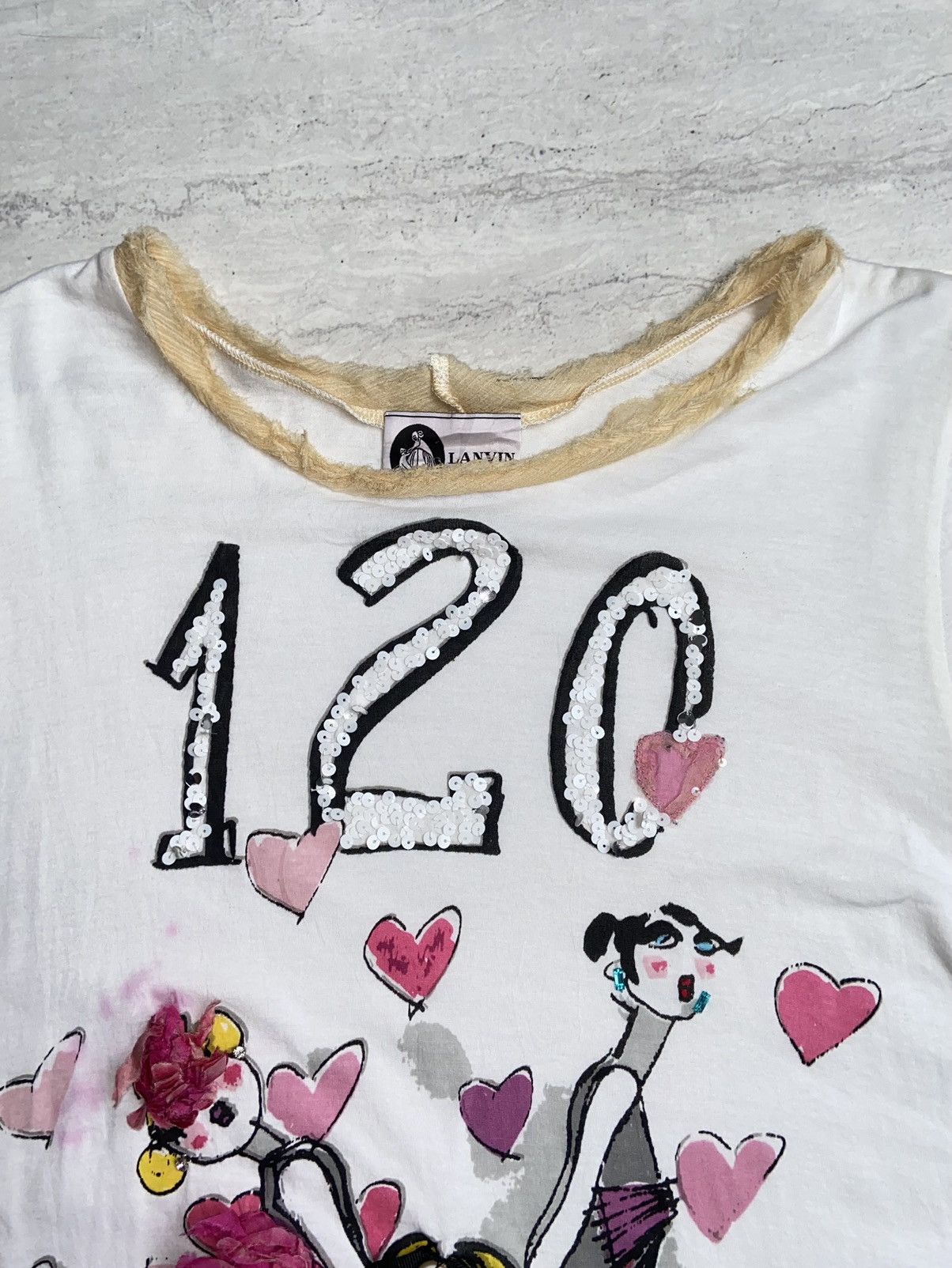 Lanvin LANVIN Motive T-Shirt Size US XS / EU 42 / 0 - 8 Thumbnail