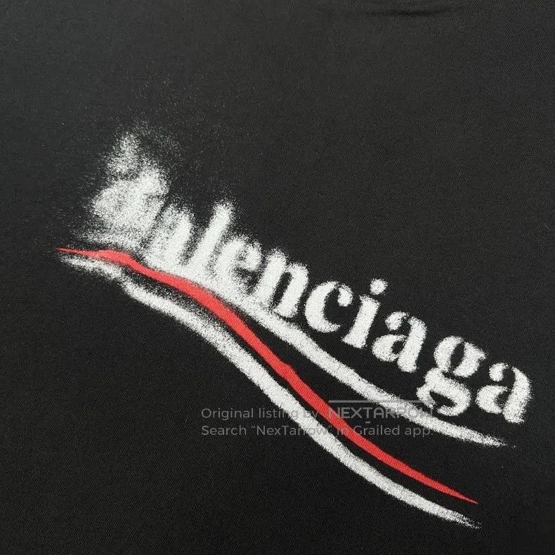 Balenciaga Balenciaga SS24 Distressed Coke Wave T. Size US M / EU 48-50 / 2 - 3 Thumbnail