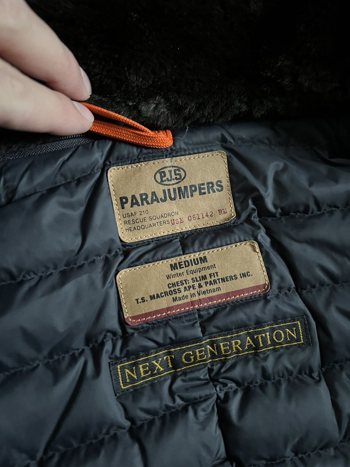 Parajumpers Parajumpers Long Winter Parka Down Jacket Black Natural Sz M Size M / US 6-8 / IT 42-44 - 11 Thumbnail
