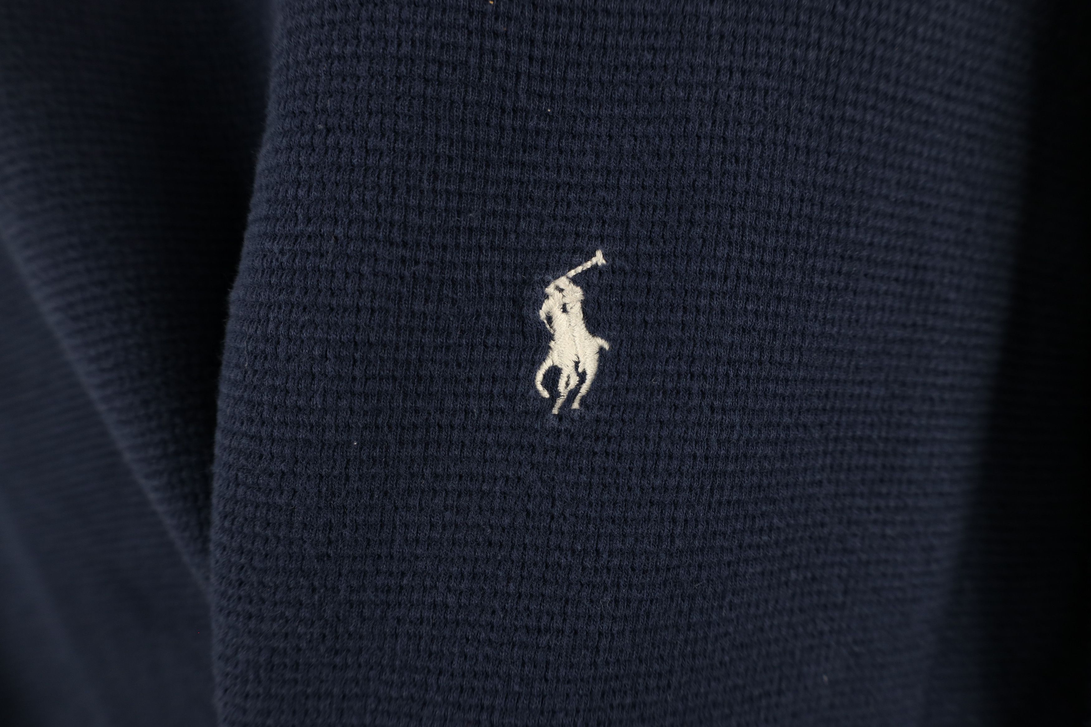 Ralph Lauren Vintage Ralph Lauren Thermal Waffle Knit Long Sleeve T-Shirt Size US XXL / EU 58 / 5 - 4 Thumbnail